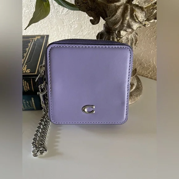 Coach Mollie Tote 25 Purple Floral Print with Lavender Wristlet - Picture 13 of 16